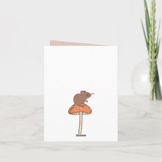 コテかわいらしガセアバード&アニマルズ誕生日 カード (裏面)