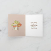 コテかわいらしガセアバード&アニマルズ誕生日 カード (内部)