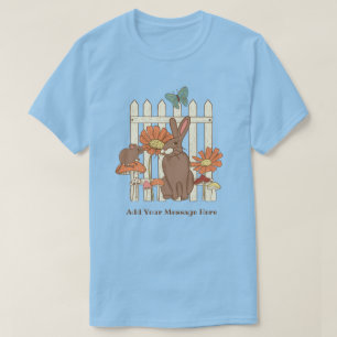 コテかわいらしジェコアラビットマパーソナライズされたッシュルーム Tシャツ