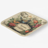 コテエレガントガケコアガーデンベリーパーソナライズされた ペーパープレート (傾斜あり)