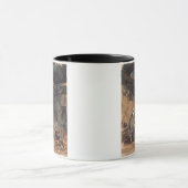 -コテッジのインテリアを沸かすのをポットが見ます マグカップ (中央)