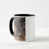 -コテッジのインテリアを沸かすのをポットが見ます マグカップ (正面左)