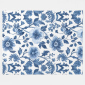 コテフランスのガコアフローラデザイン フリースブランケット (正面(横))