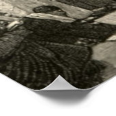 コテルウエスタンウェイリングウォールブラックエルサレムヴィンテージ ポスター (角)