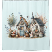 コテージお洒落ガーデン シャワーカーテン (正面)