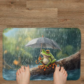 コテージお洒落コーガフロージウッドランドレインデイ バスマット