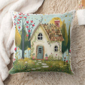 コテージお洒落ピローコージーホームデコール クッション (ブランケット)