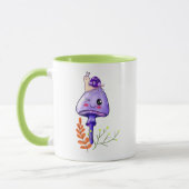 コテージかわいいキノコとカタツムリ マグカップ (左)