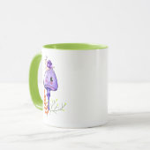 コテージかわいいキノコとカタツムリ マグカップ (正面左)