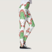 コテージかわいいヒキガエルとキノコ レギンス (右)