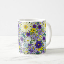 コテージかわいらしの花 コーヒーマグカップ
