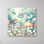 コテージかわいらしコアヴィレお洒落ッジ キャンバスプリント (正面)