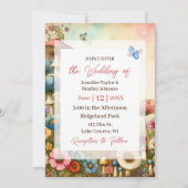 コテージかわいらしコアヴィンテージウェディング 招待状 (正面)