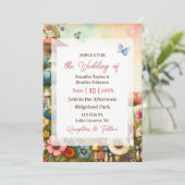 コテージかわいらしコアヴィンテージウェディング 招待状 (スタンド正面)