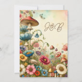 コテージかわいらしコアヴィンテージウェディング 招待状 (裏面)