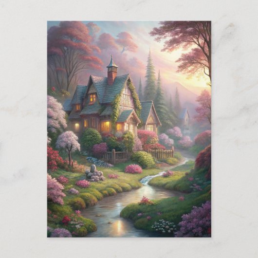 コテージとガーデン ポストカード (正面)