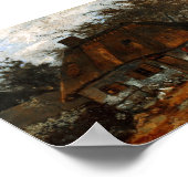 コテージと女性とヤギ,ビンセント・ヴァン・ゴッホ ポスター (角)