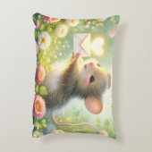 コテージのねずみからのラブレター草原 アクセントクッション (裏面(縦))