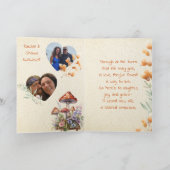 コテージのコアおめでとうのパーソナライズ カード (内部)