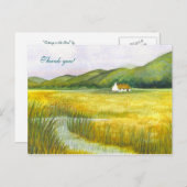 "コテージのフェンス"ありがとう！ ポストカード (正面/裏面)