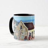 コテージの万能のデザインのマグ マグカップ (正面左)