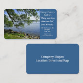 コテージの国の不動産ビジネス湖の眺め 名刺 (正面/裏面)