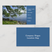 コテージの国不動産仲介業者湖の眺め 名刺 (正面/裏面)