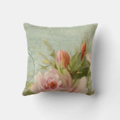 コテージの夏-ポーチのバラnの自転車 クッション (裏面)