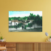 コテージの外気風フランスの景 キャンバスプリント (インサイチュ (リビング))