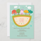 コテージの家の移動発表 案内状 (正面)