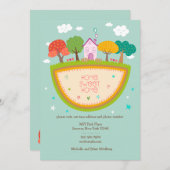 コテージの家の移動発表 案内状 (正面/裏面)