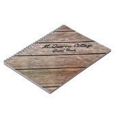 コテージの小屋かボートの来客名簿 ノートブック (左側)