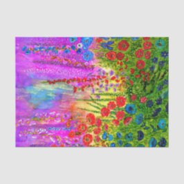 コテージの庭のティッシュペーパー 薄葉紙