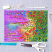 コテージの庭のティッシュペーパー 薄葉紙 (クラフト)