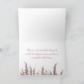 コテージの庭の幸せな母の日の春の庭 カード (内部)