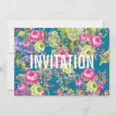 コテージの庭の自由のスタイル|のパーティの招待状 招待状 (正面)