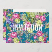 コテージの庭の自由のスタイル|のパーティの招待状 招待状 (正面/裏面)