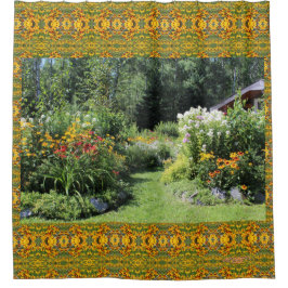 コテージの庭道を取って下さい! シャワーカーテン