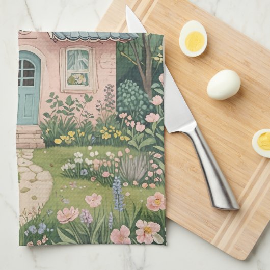 コテージの森 キッチンタオル (四つ折り)