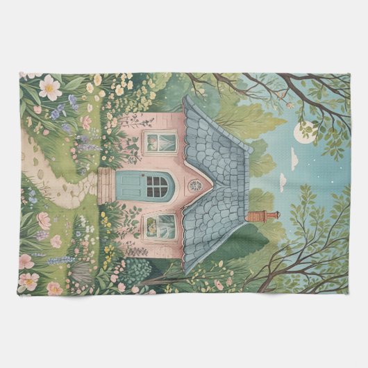 コテージの森 キッチンタオル (横)