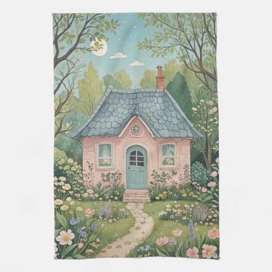 コテージの森 キッチンタオル (縦)