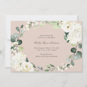 コテージの白フローラ誕生のお知らせ 案内状 (裏面)