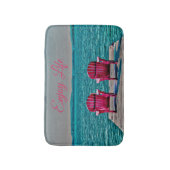 コテージの素朴なAdirondackの椅子の楽しむな生命 バスマット (正面縦)