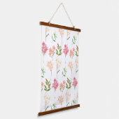 コテージの花伝統的居心地の良い模様 吊り下げ型タペストリー (傾斜あり)