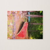 コテージの雨の日のジグソーパズルのカヌー ジグソーパズル (横)