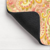 コテージの   シックなペイズリーのプリントのマウスパッド マウスパッド (コーナー)