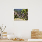 コテージは金ゴールドヒル、シャフテスベリー、ドーセット。 ポスター (キッチン)