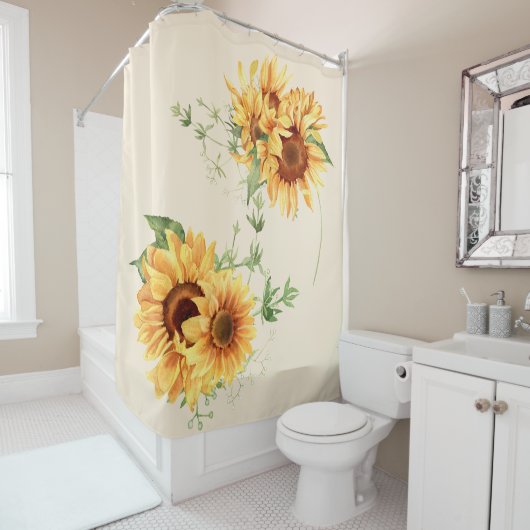コテージひまわり シャワーカーテン (インサイチュ)