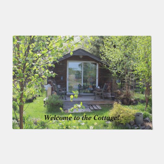 コテージへの歓迎! ドアマット (正面)