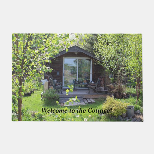 コテージへの歓迎! ドアマット (正面)